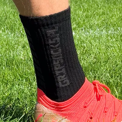 CZARNE SKARPETY PIŁKARSKIE ANTYPOŚLIZGOWE GRIPSOCKS.PL