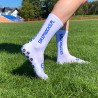 3x GRIPSOCKS.PL AZURE - Biało-Niebieskie Skarpety Antypoślizgowe