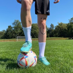 3x GRIPSOCKS.PL AZURE - Biało-Niebieskie Skarpety Antypoślizgowe