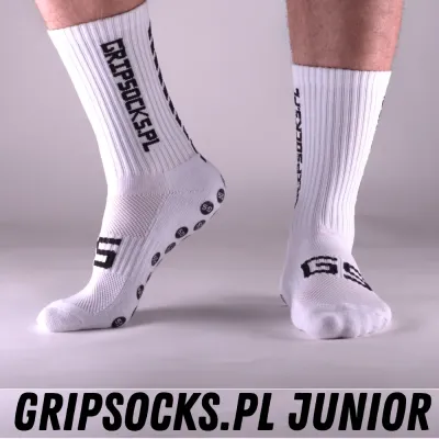 SKARPETY ANTYPOŚLIZGOWE PIŁKARSKIE dla dzieci GRIPSOCKS.PL JUNIOR